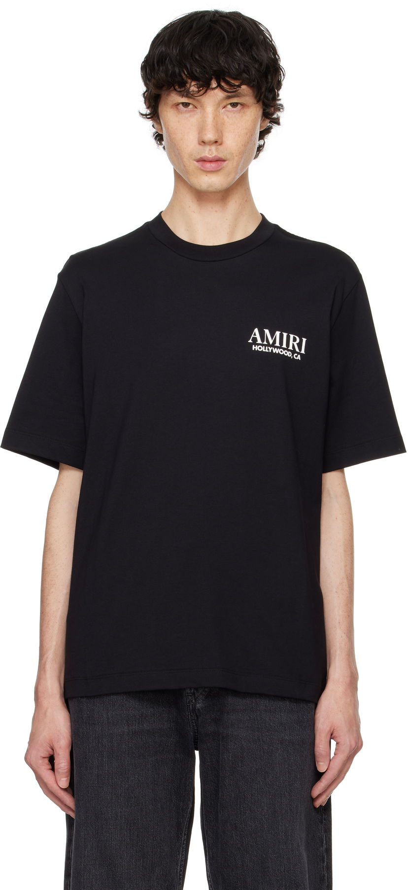 T-shirt AMIRI Stacked T-Shirt Svart | AMJYTE1075