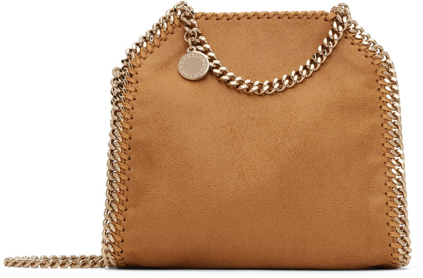 Handväska Stella McCartney Stella McCartney Falabella Tiny Chain Bag Brun | 391698WP0404