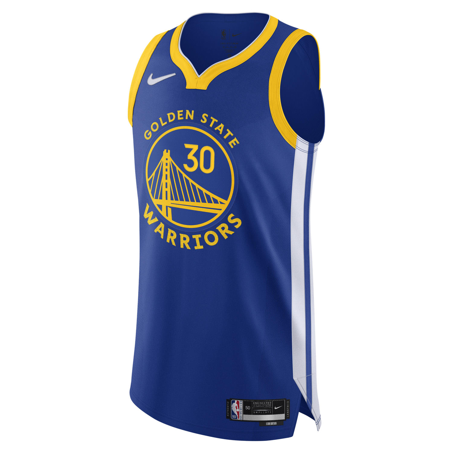 Jersey Nike NBA Authentic Stephen Curry Warriors Icon Edition 2020 Jersey Mörkblå | CW3444-498, 0