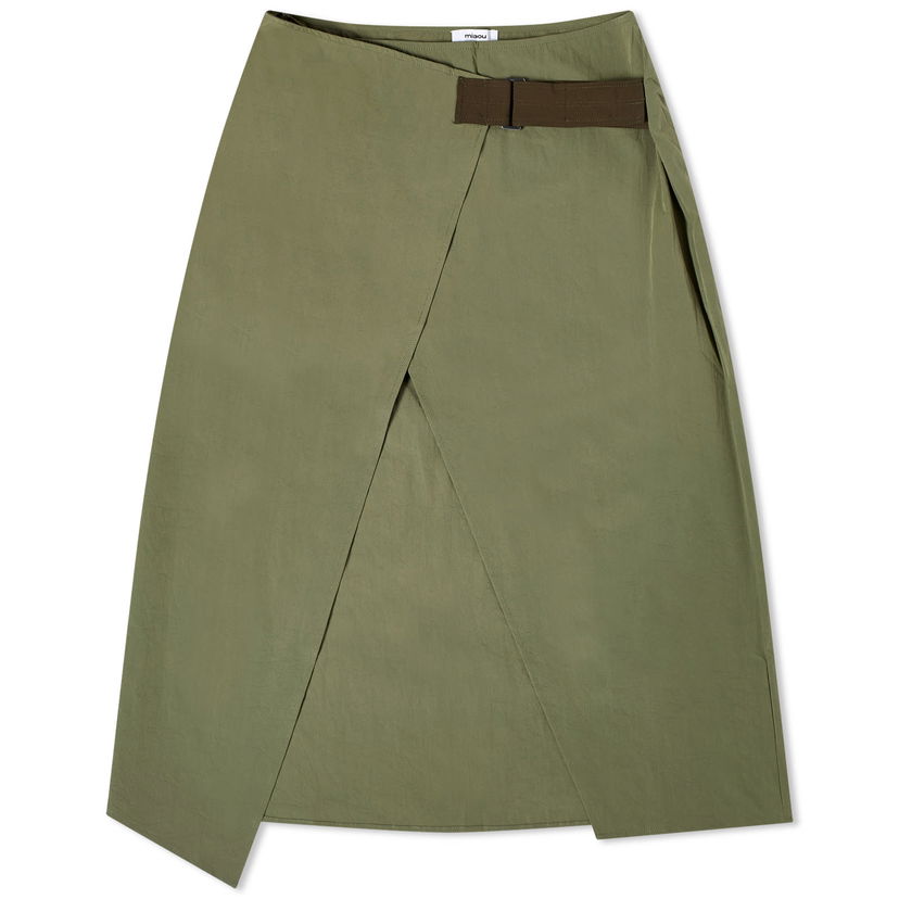 Kjol Miaou Miaou Solana Midi Wrap Skirt, Size X-Small Grön | 4053NYLMT
