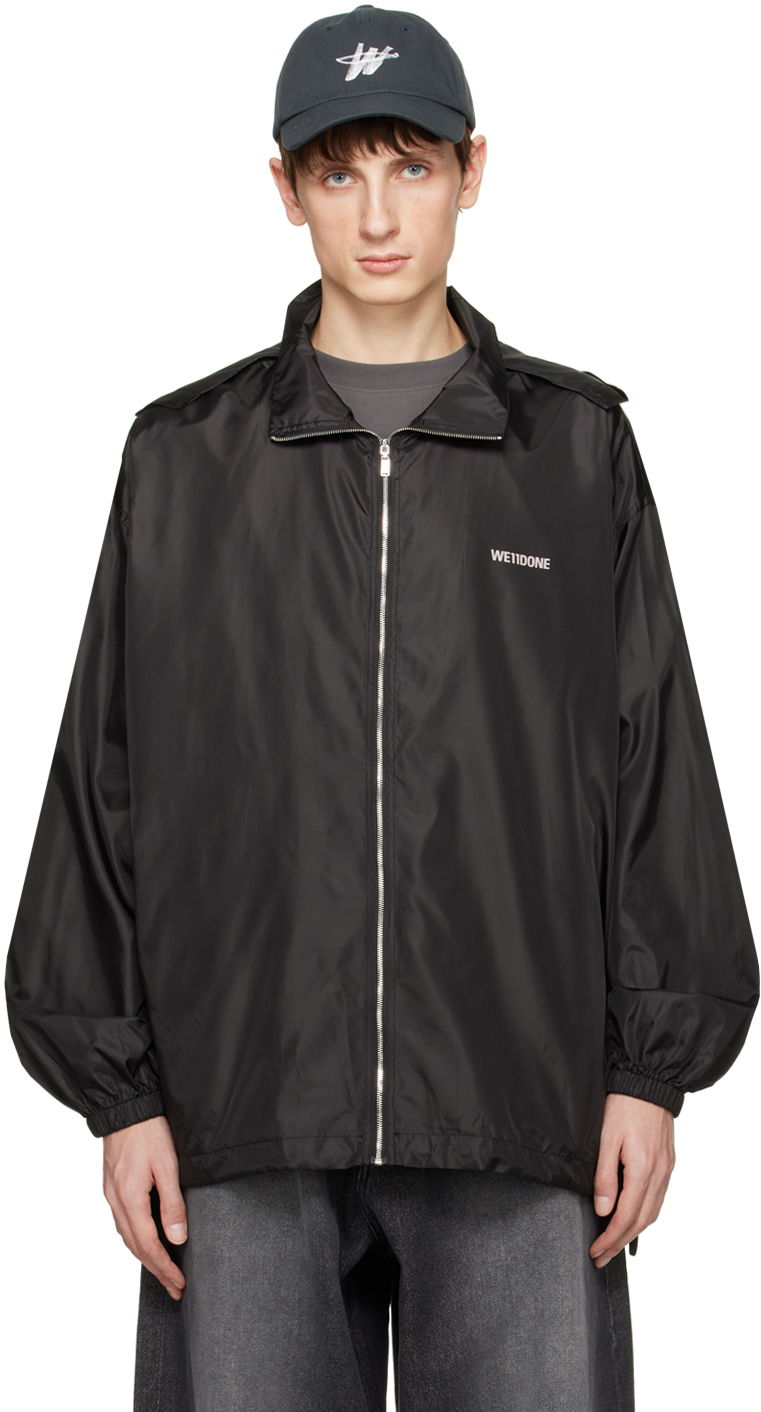 Vindjacka We11done Zip Jacket Svart | WD-JP2-20-901-U-BK