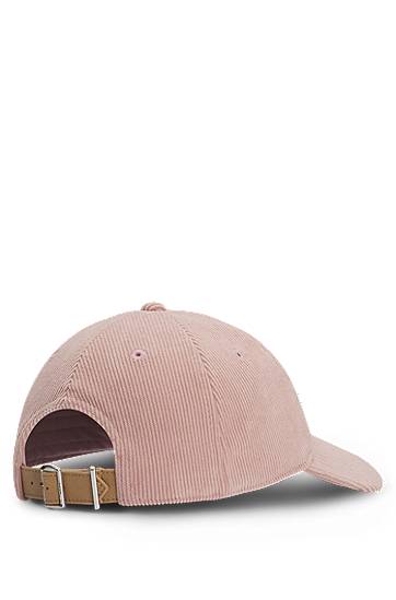 Keps BOSS Baby Corduroy Cap with Double B Monogram Rosa | 50544419, 1