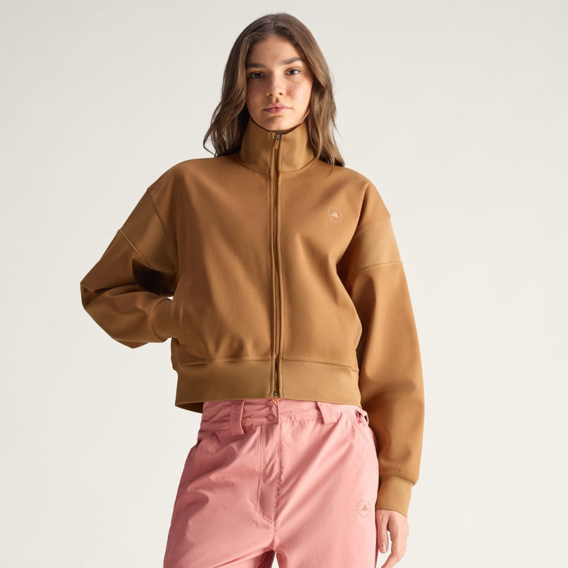 Jacka adidas Performance adidas by Stella McCartney Knitted Jacket Brun | JX6782