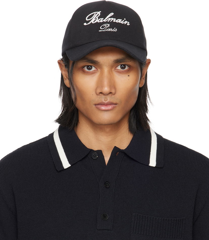 Keps Balmain Signature Cap Svart | CH1XA231CD29