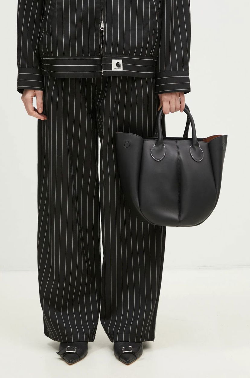 Handväska JW Anderson Small Punch Tote Bag Svart | HB0680.LA0250.999