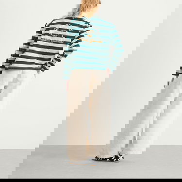 Polotröja adidas Originals Women's Long Sleeve Graphic Polo Grön | KF2326, 4