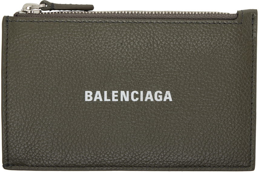 Plånbok Balenciaga Cash Long Card Holder Grön | 640535-1IZI3-3590, 0