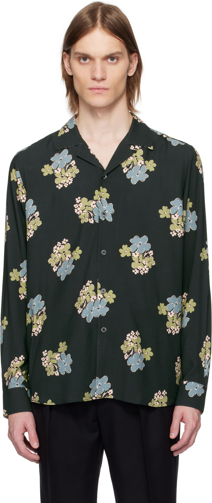 Skjorta Paul Smith Paul Smith Floral Print Shirt Grön | M1R-387Z-P02578-49
