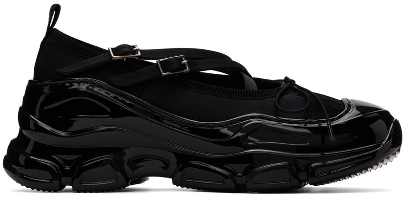 Skovård Simone Rocha Simone Rocha Classic Criss Cross Tracker Ballerinas Svart | HT19 0755