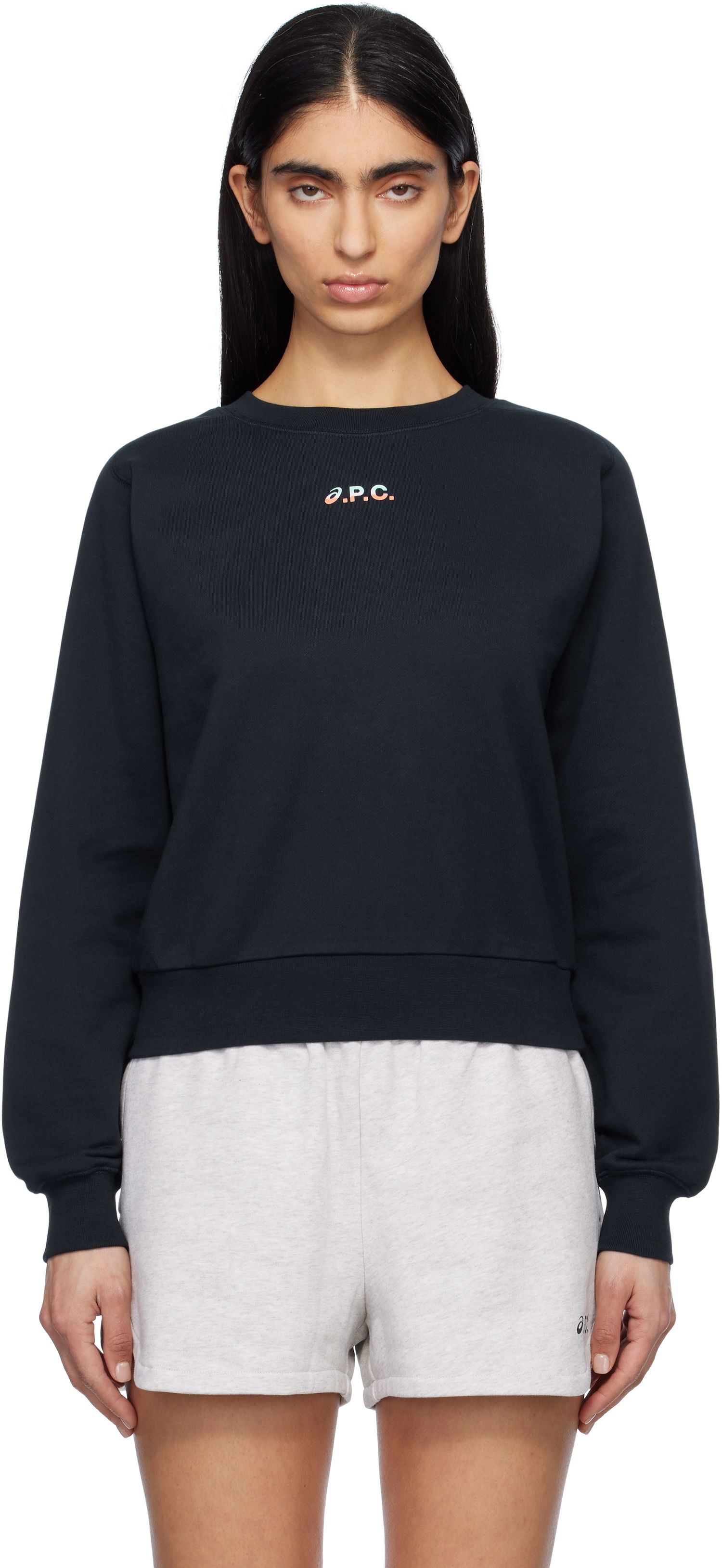 Sweater A.P.C. A.P.C. ASICS Edition Sweatshirt Svart | COEZD-F27959, 0