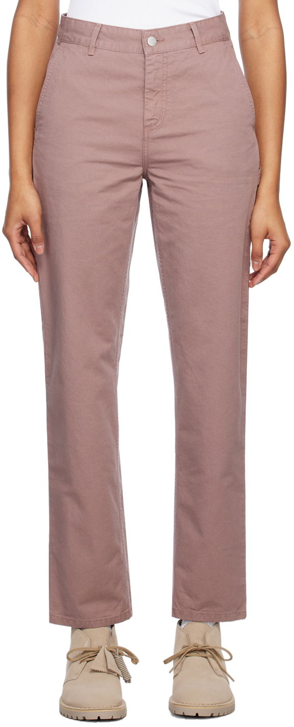 Byxor Carhartt WIP Pierce Cotton Straight Leg Pants Purpur | I026588