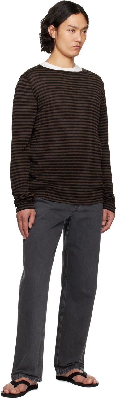 Sweater The Row The Row Striped Lillard Sweater Brun | 885-Y889, 3