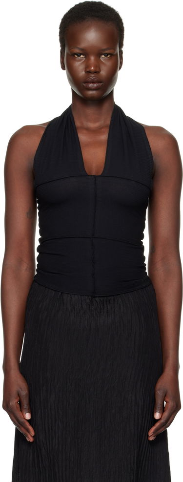 Linne Baserange Cinder Halter Top Svart | TOCH-RB-EXSP25, 0