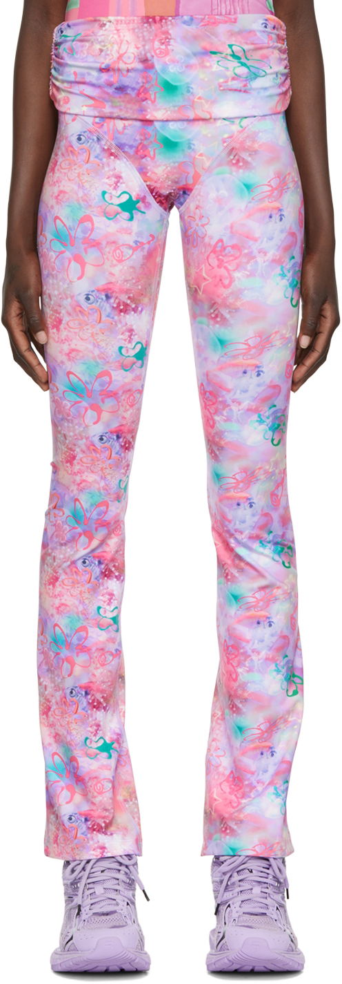 Byxor Collina Strada Collina Strada Sport Printed Pants Rosa | XX6406