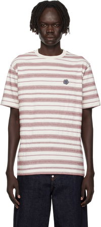 Kenzo Paris 'Boke Flower' Embroidered Striped T-Shirt