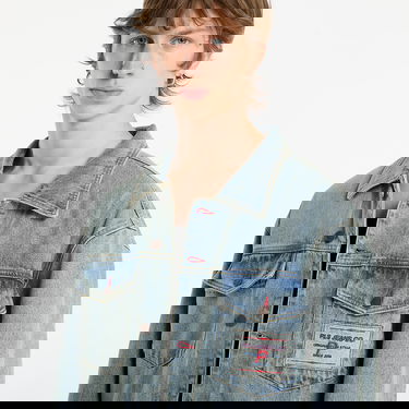 Jacka Pleasures Park Insulated Denim Jacket Blå | P25F020-INDIGO, 1