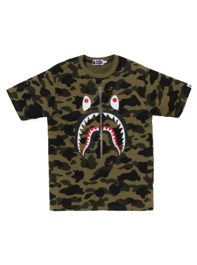 T-shirt BAPE 1st Camo Shark Tee Grön | 1J20-109-002