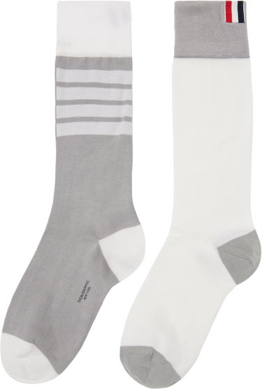 Strumpor Thom Browne Thom Browne Funmix 4-Bar Mid Calf Socks Flerfärgad | FAS228F-Y3012, 2