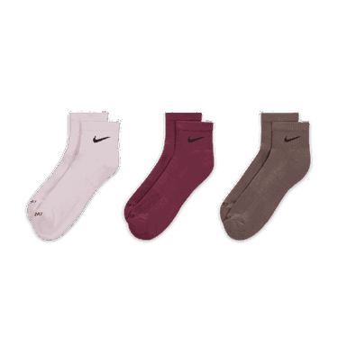 Strumpor Jordan Nike Everyday Plus Cushioned Training Ankle Socks 3-Pack Flerfärgad | SX6890-961, 3