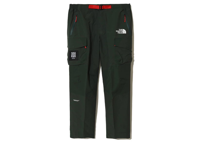 Byxor The North Face Undercover x Soukuu Geodesic Shell Trousers Dark Cedar Green Grön | 84S6