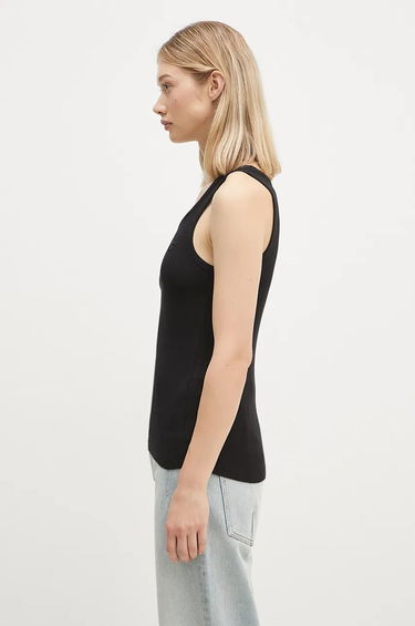 Linne Coperni Rib Logo Tank Top Svart | COPJS12F5006, 1
