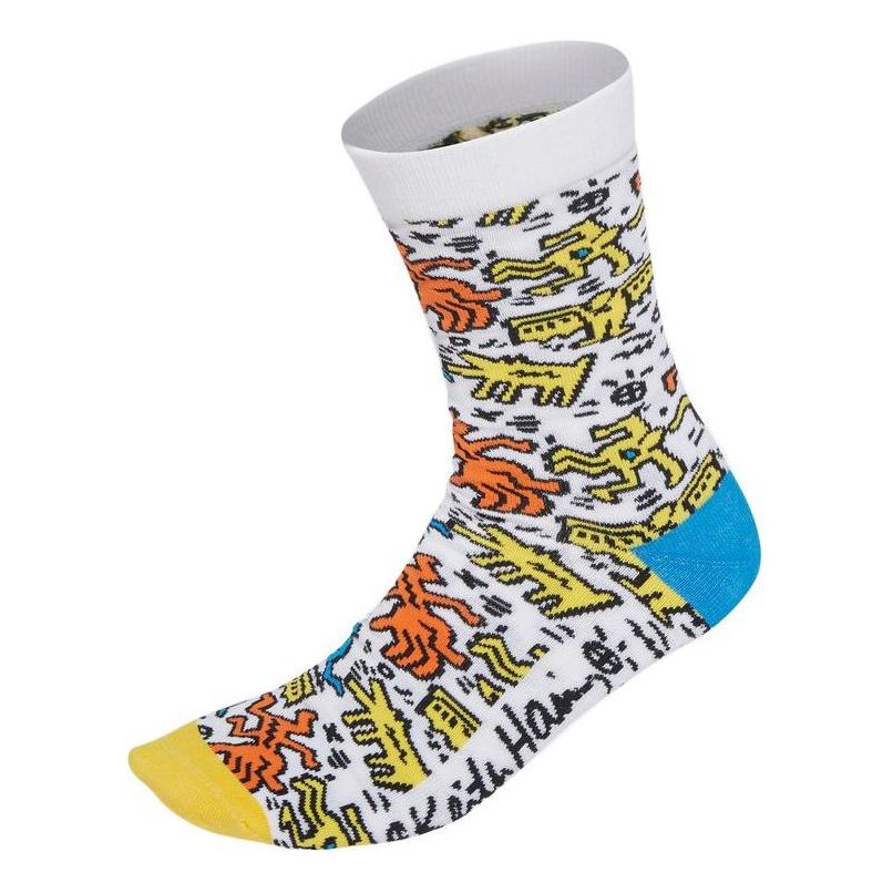 Strumpor adidas Originals Crossover Graffiti Pattern Knit Socks Vit | HF0078