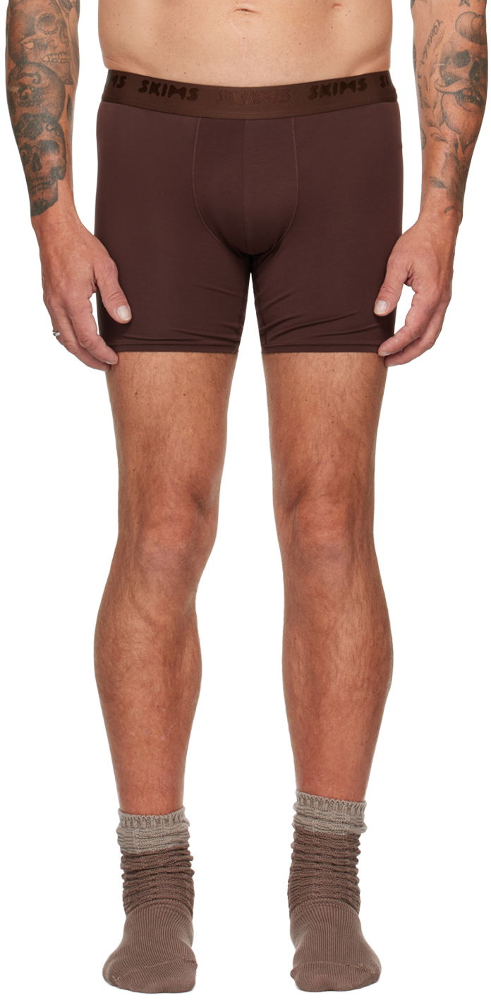 Boxare SKIMS Stretch Boxer Briefs, Three-Pack Grå | BO-BBR-5630M, 1