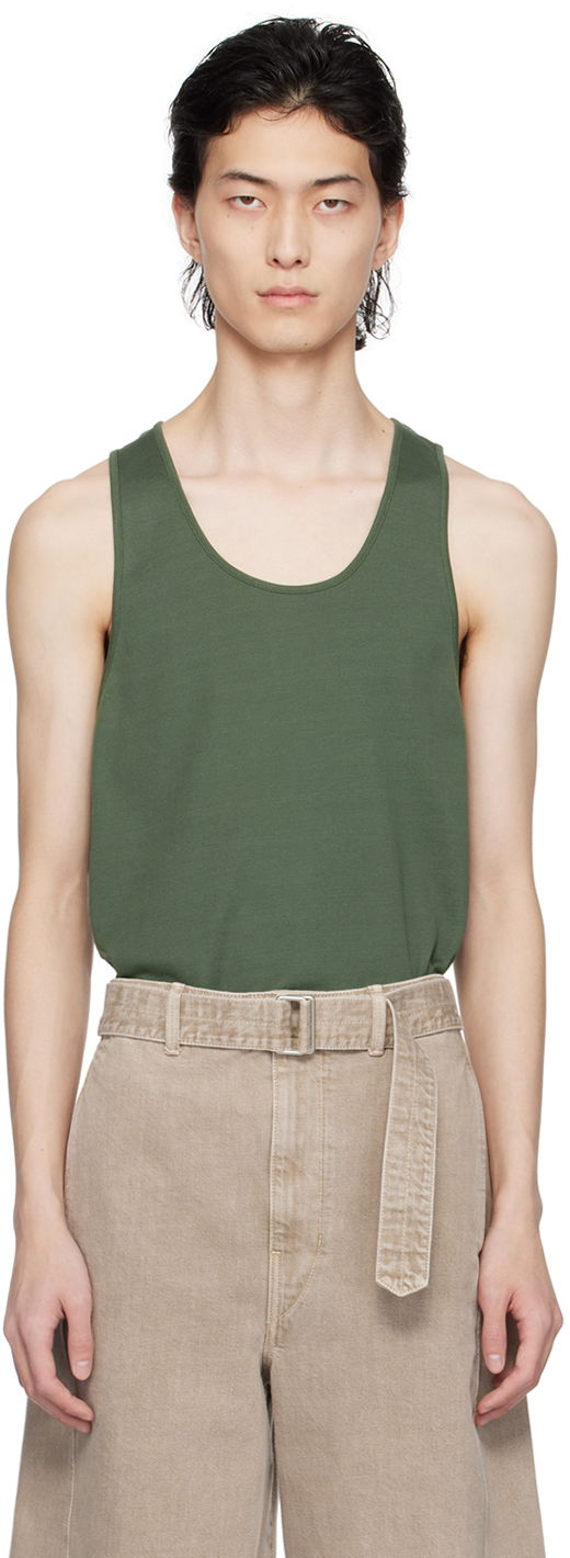 Linne LEMAIRE Scoop Neck Tank Top Grön | TO1180 LJ1016
