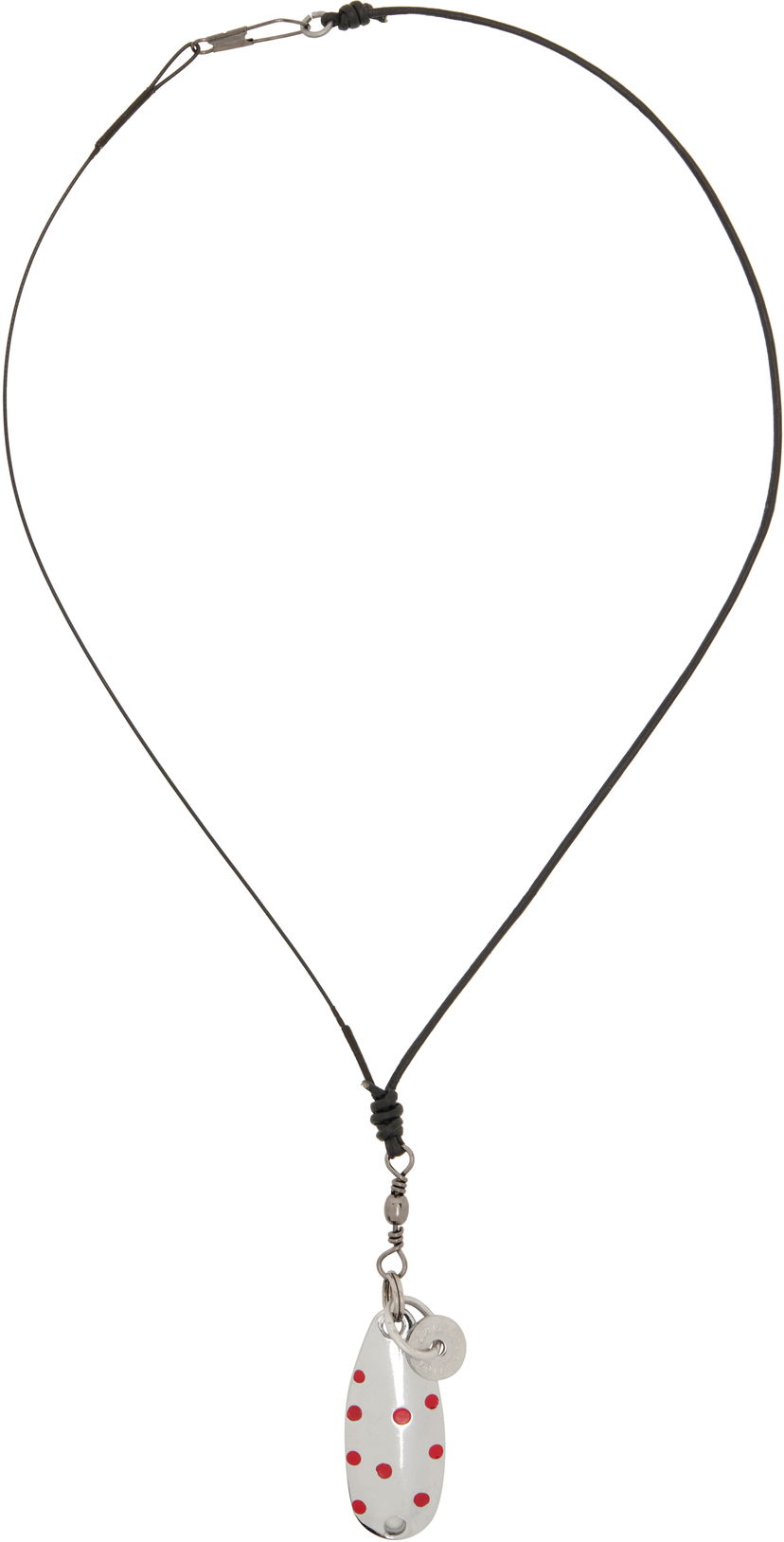 Halsband OUR LEGACY Our Legacy Angler Pendant Necklace Metallisk | A2258ANT