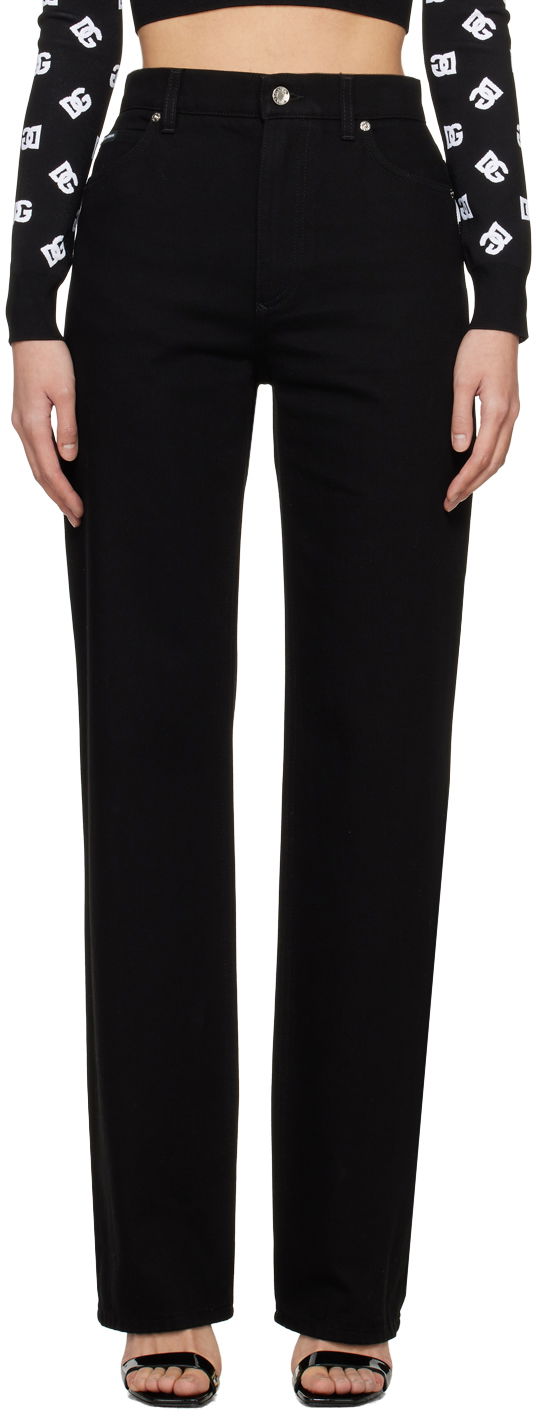 Jeans Dolce & Gabbana Loose-Fit Jeans Svart | FTCGND G8KS0