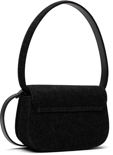 Axelväska Diesel 1DR Denim Shoulder Bag with Logo Svart | X08396-P6901-T8013, 2