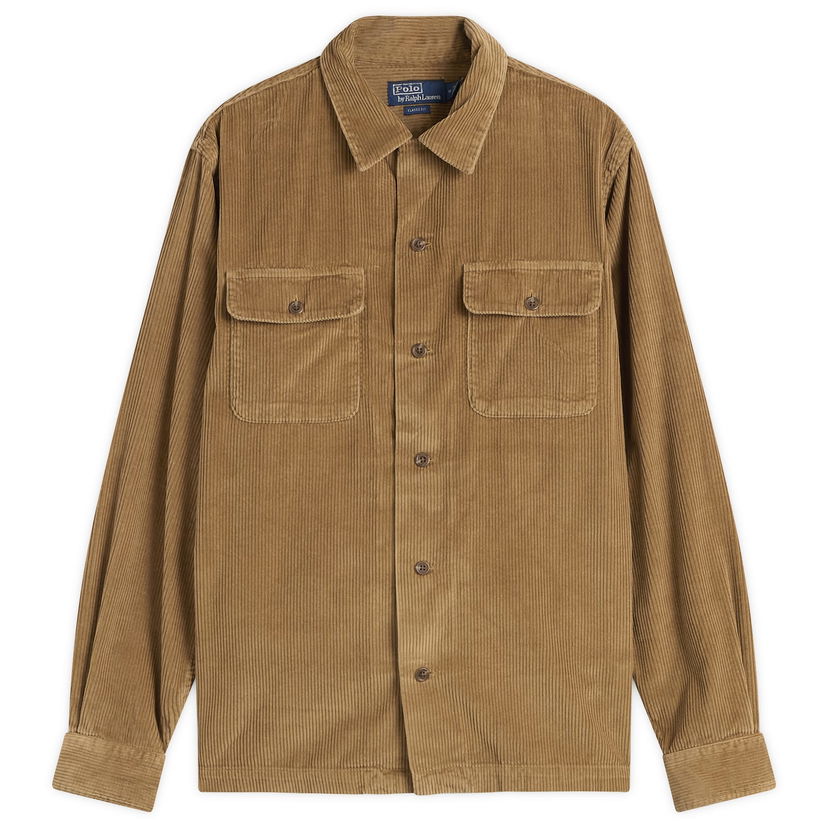 Jacka Polo by Ralph Lauren Corduroy Overshirt Brun | 710981753002-BRN