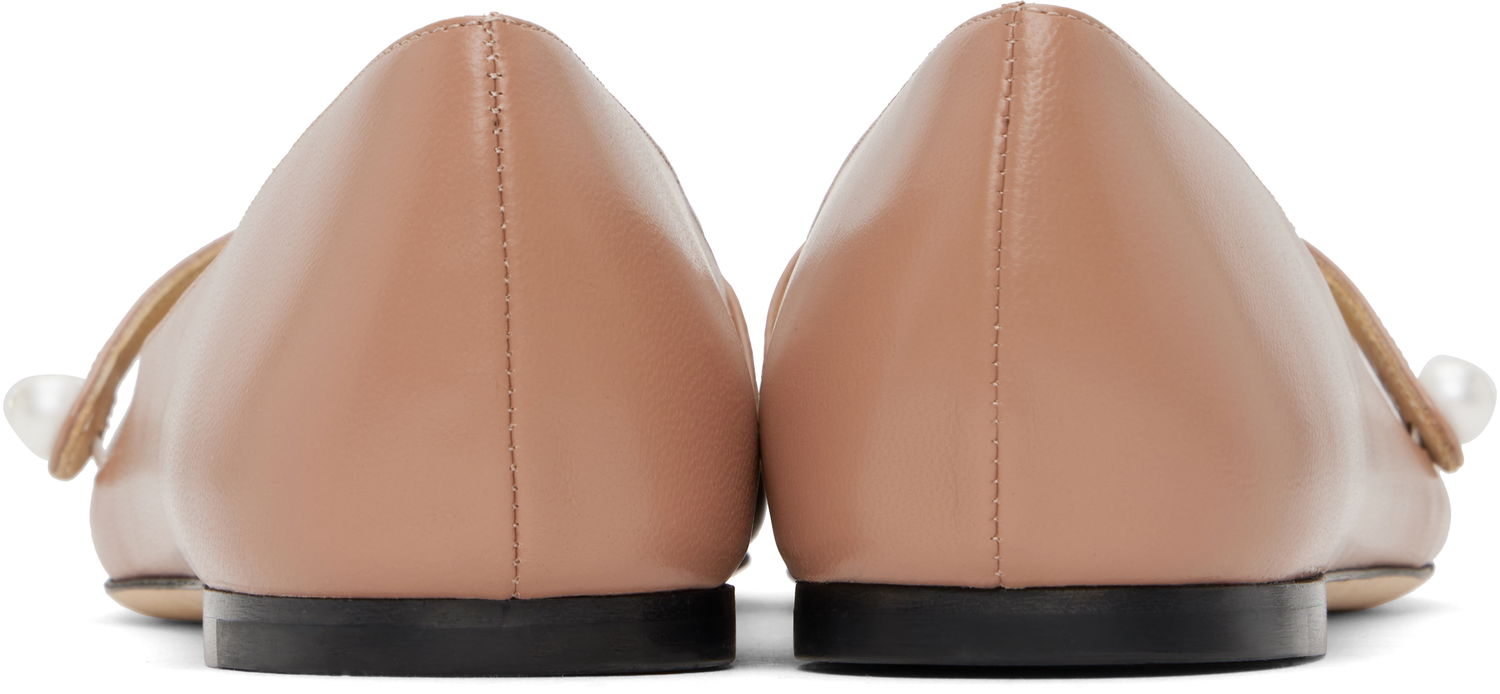 Sneakers och skor Jimmy Choo Jimmy Choo Elisa Ballerina Flats Rosa | ELISA FLAT PTZ, 1
