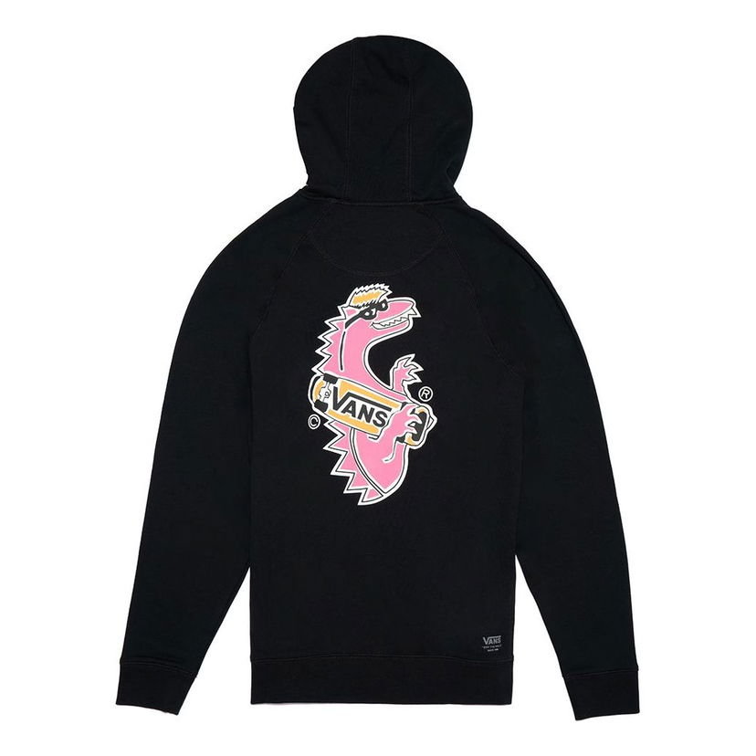 Sweatshirt Vans Street Style Dinosaur Graphic Print Long Sleeve Hoodie Svart | VN0A3H5MTT0