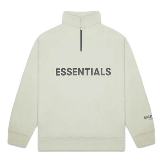 Sweatshirt Fear of God Essentials Half Zip Sweatshirt Grön | 0192250500213012