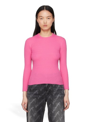 Sweater Balenciaga Wool Sweater Rosa | 696535 T1646