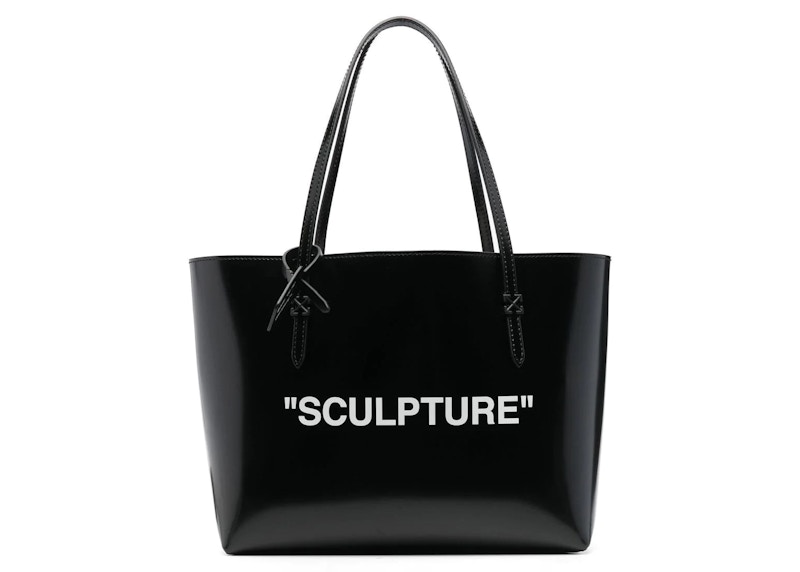 Tygpåse Off-White Quote Tote Bag Svart | OWNA194F22LEA0011001