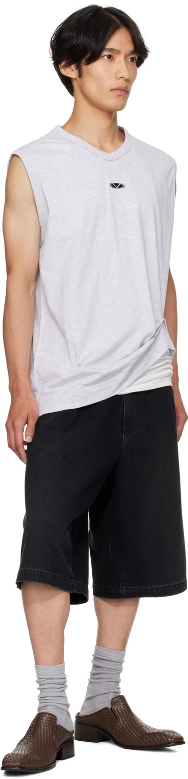 Linne VETEMENTS Vetements Oval Logo Jersey Tank Top Grå | UH76TR550G, 3