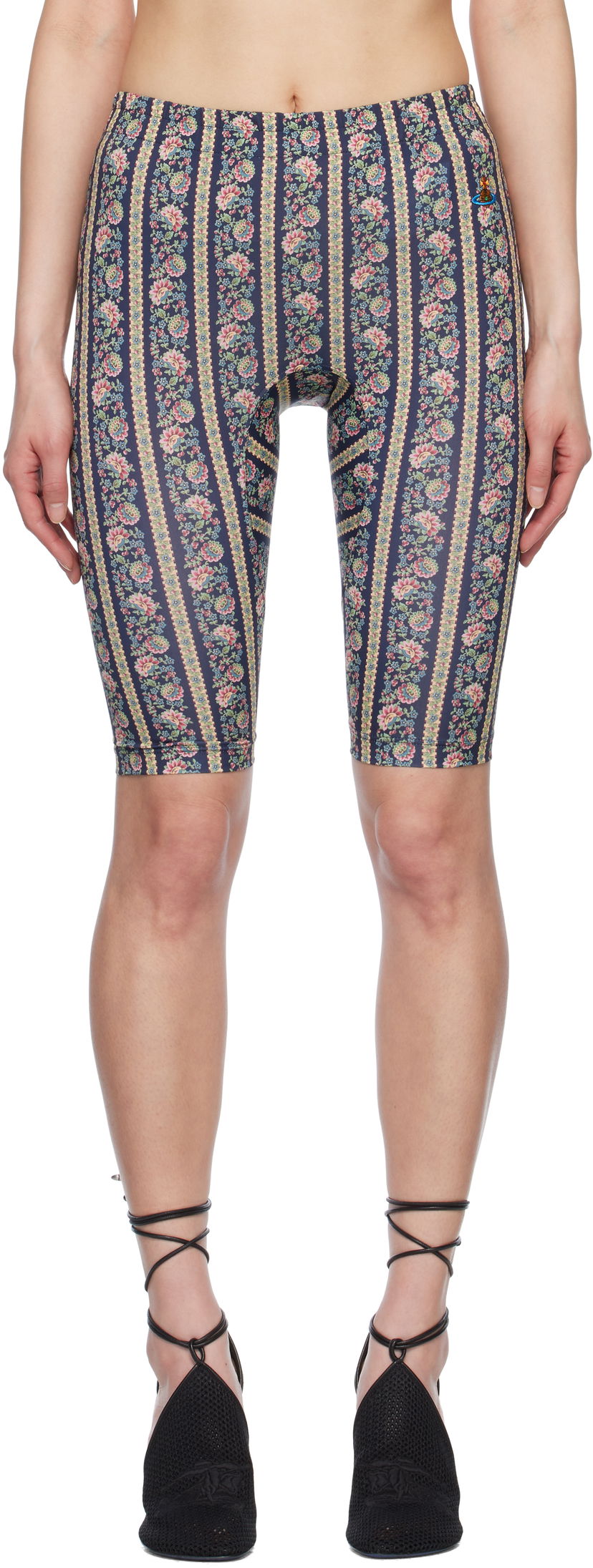 Shorts Vivienne Westwood Vivienne Westwood Floral Print Cycling Shorts Mörkblå | 3J01000E-J008A-