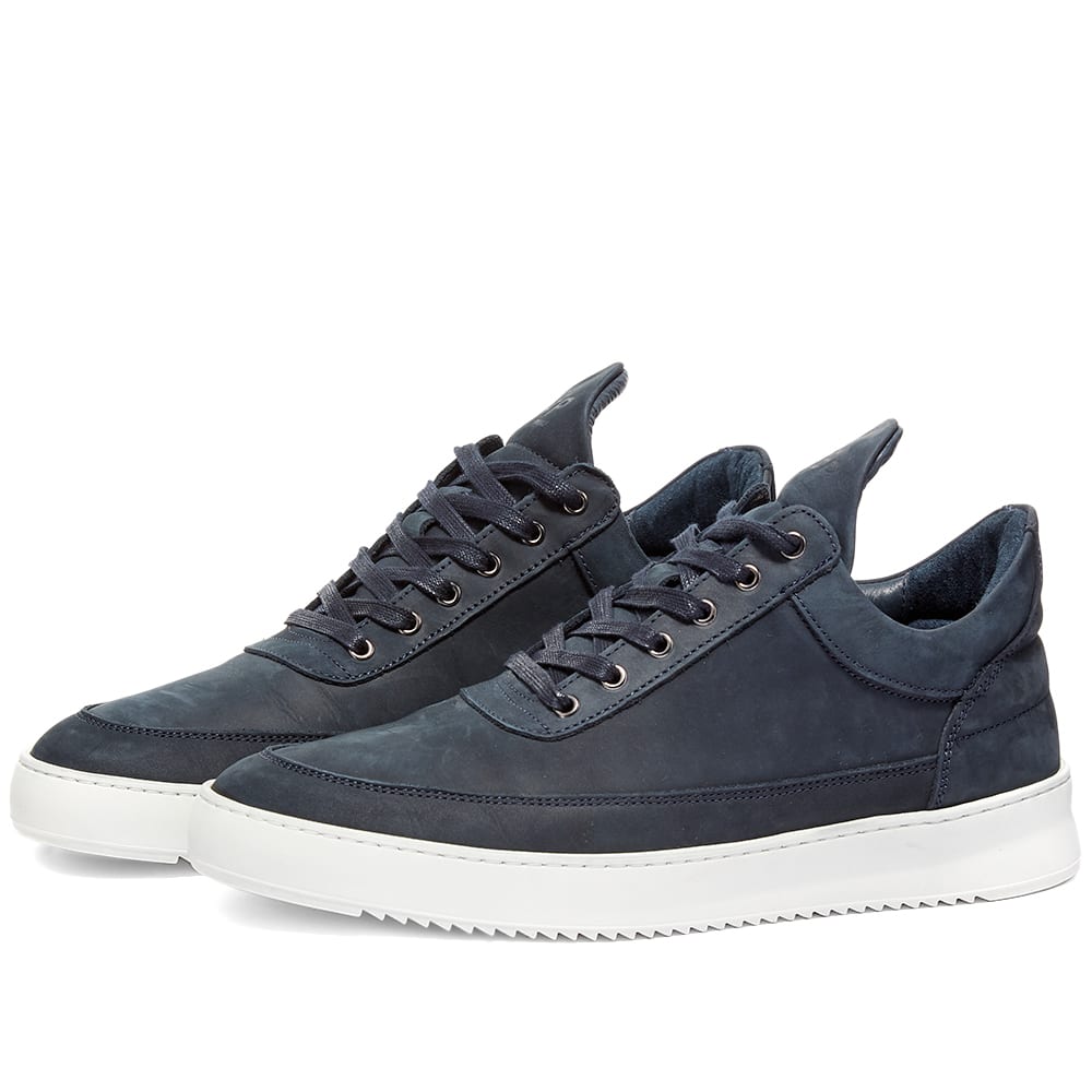 Sneakers och skor Filling Pieces Low Top Ripple Nubuck Mörkblå | 2512284-2001, 0