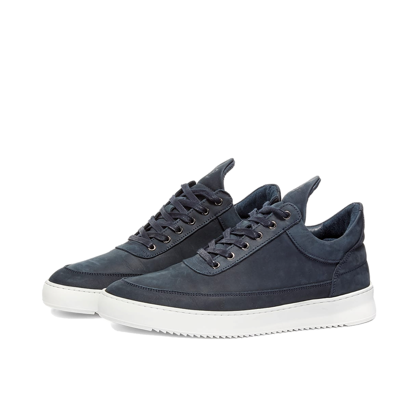 Sneakers och skor Filling Pieces Low Top Ripple Nubuck Mörkblå | 2512284-2001