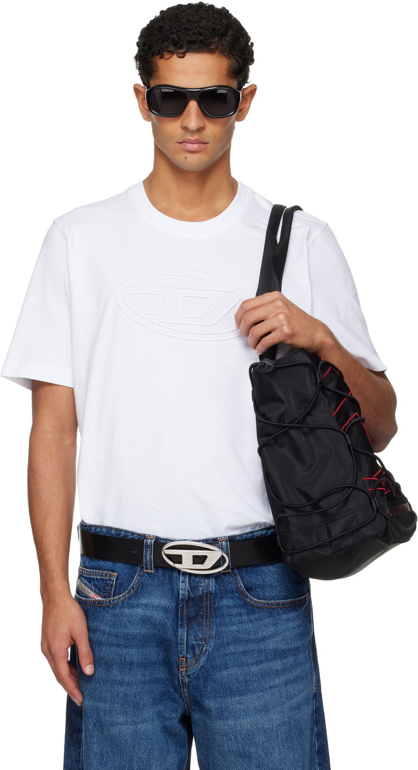 T-shirt Diesel T-Adjust-Bigoval T-shirt Vit | A17402-0NJBM-100