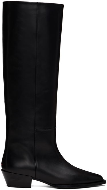 Kläder Aeyde Aeyde Arla Leather Cowboy Tall Boots Svart | A11-KB-ARUP40CH116-FW24-800-001, 0