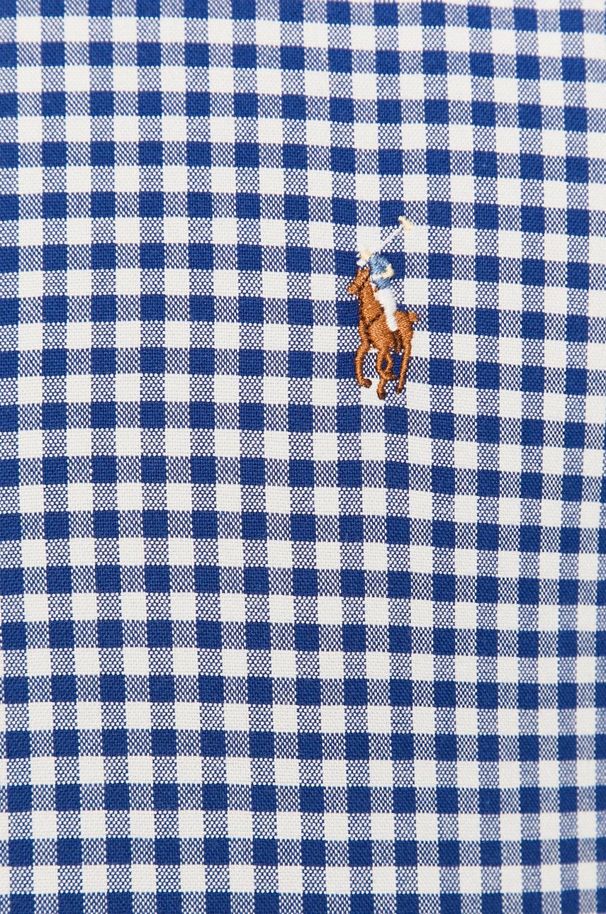 Skjorta Polo by Ralph Lauren Custom-Fit Oxford Checked Shirt Blå | 710549084010, 1