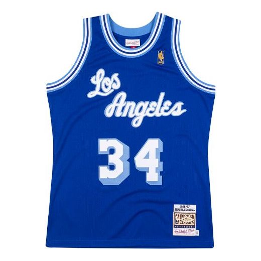 Jersey Mitchell & Ness Mitchell & Ness Los Angeles Basketball Jersey Blå | AJY4CP19140-LALROYA96SON