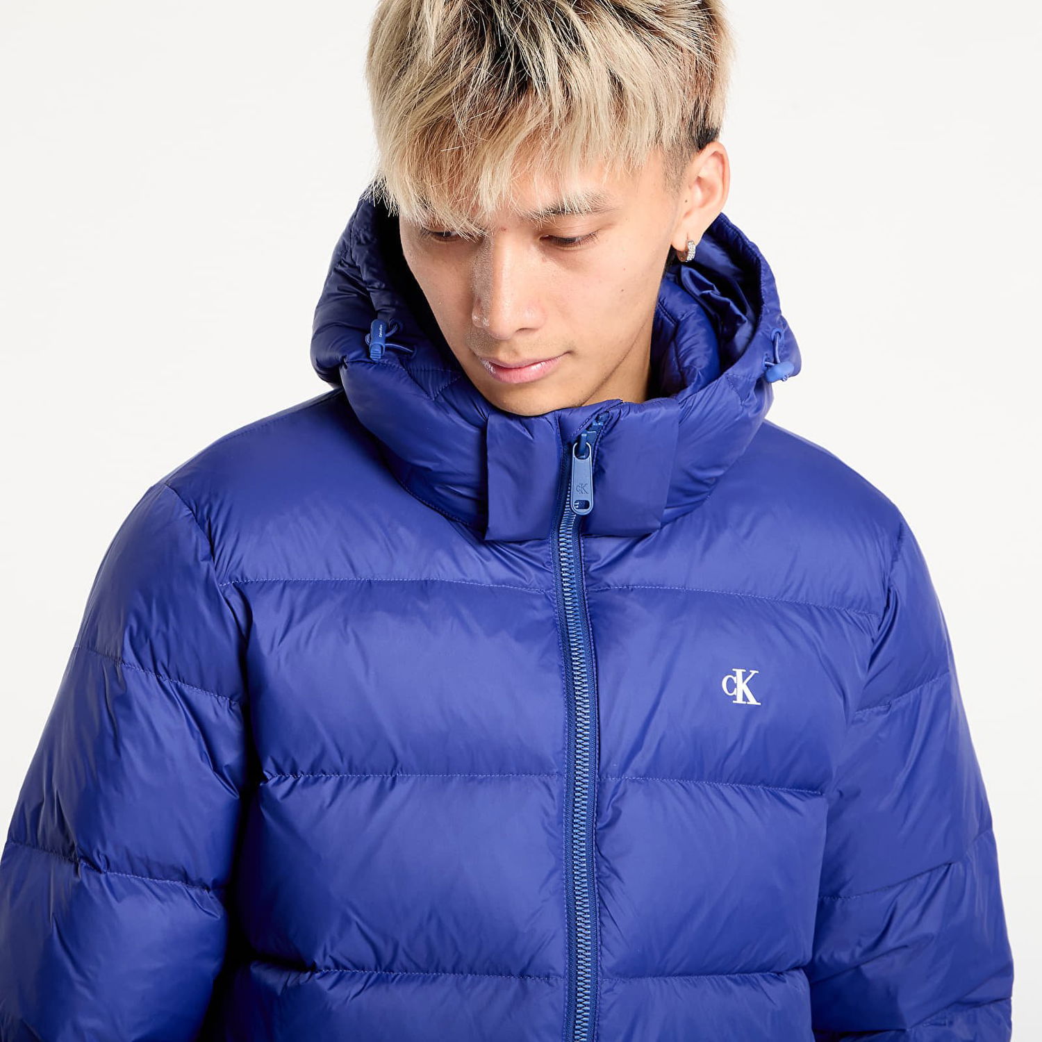 Pufferjacka CALVIN KLEIN Calvin Klein Jeans Ls Nylon Zip Off Hooded Jacket Blå | LV04RC518G IZ4, 1