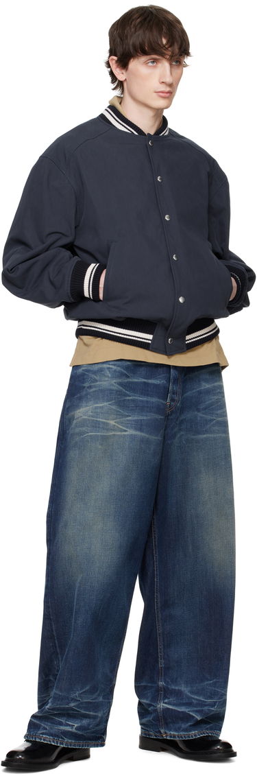 Bomberjacka MAISON KITSUNÉ Maison Kitsuné Teddy Bomber Jacket Mörkblå | OM02116WQ4048, 3