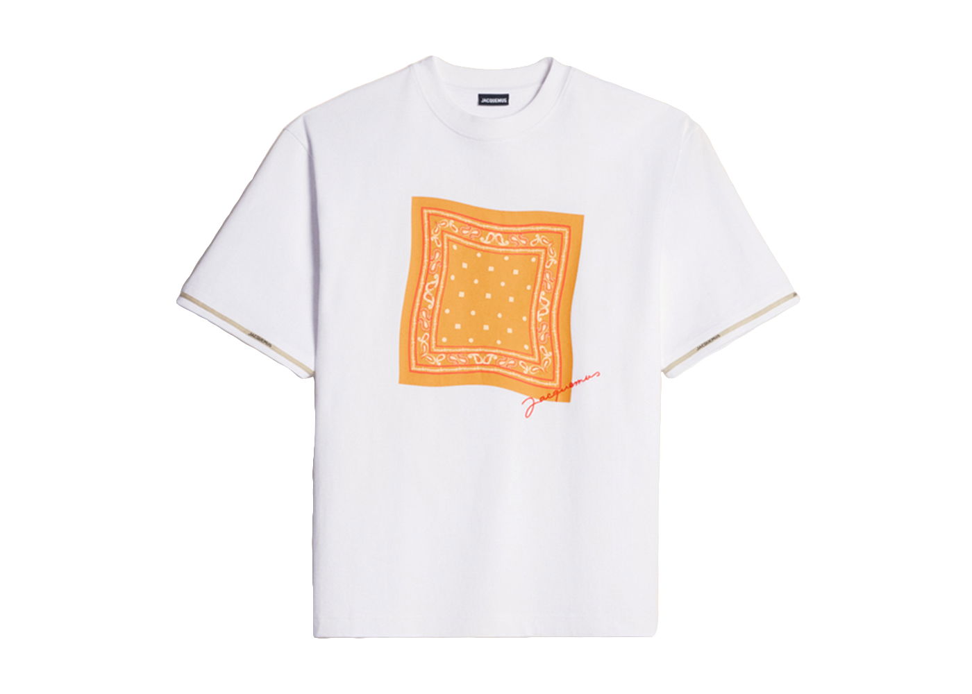 T-shirt Jacquemus Le Toalha Banadana Logo Vit | 235JS140-2305-1EB, 0