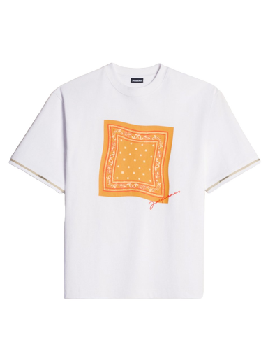 T-shirt Jacquemus Le Toalha Banadana Logo Vit | 235JS140-2305-1EB