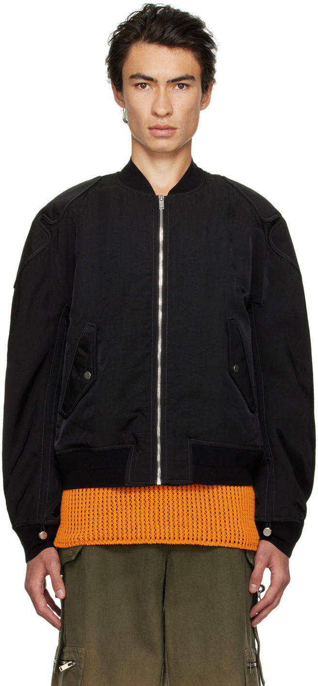 Bomberjacka Dion Lee Dion Lee Padded Bomber Jacket Svart | C4030R23
